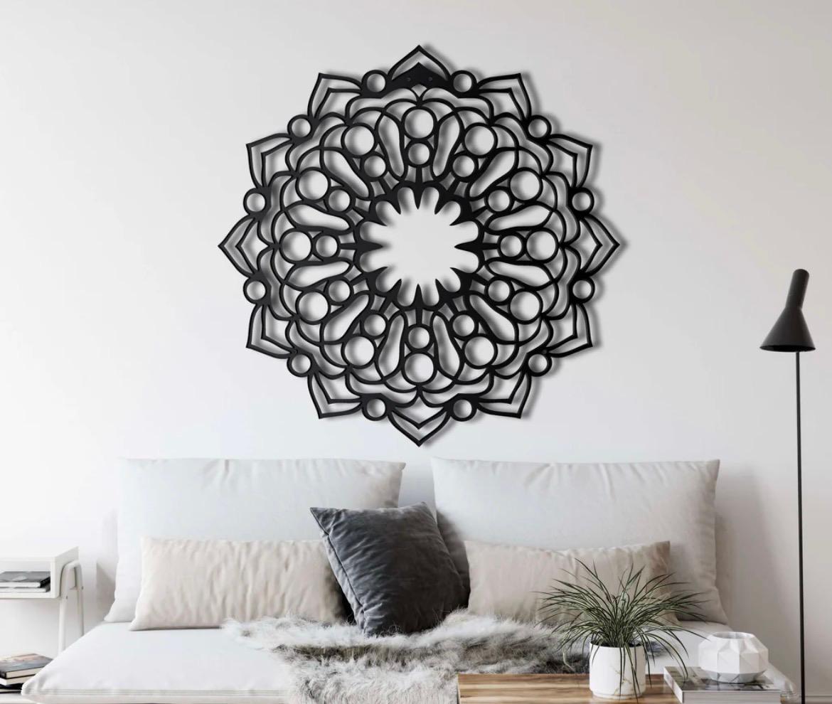 Metal Wall Decor, Mandala 2, Home Living Room Decor,