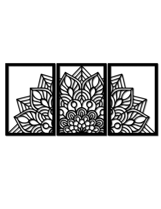 3-piece flower mandala for the wall - FLOFER