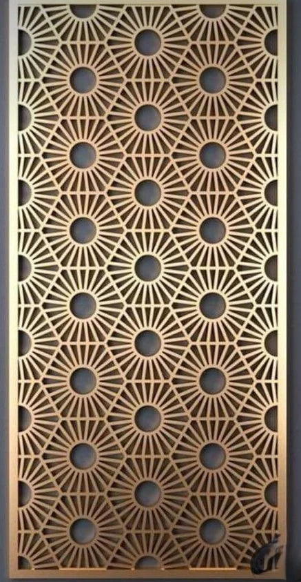 "CNC"Hexagon Flower Partition Jali