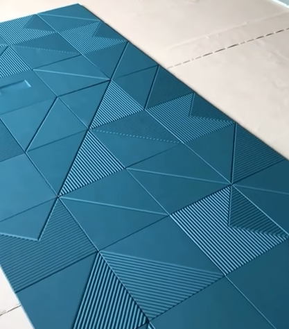 Elegant 3D Leather Finish MDF Wall Art with a Super Fine Updated Color