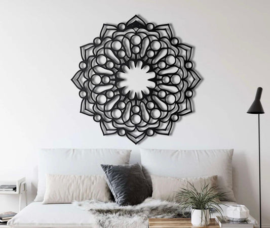 Metal Wall Decor, Mandala 2, Home Living Room Decor,