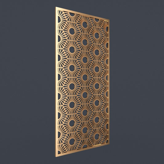 "CNC"Hexagon Flower Partition Jali