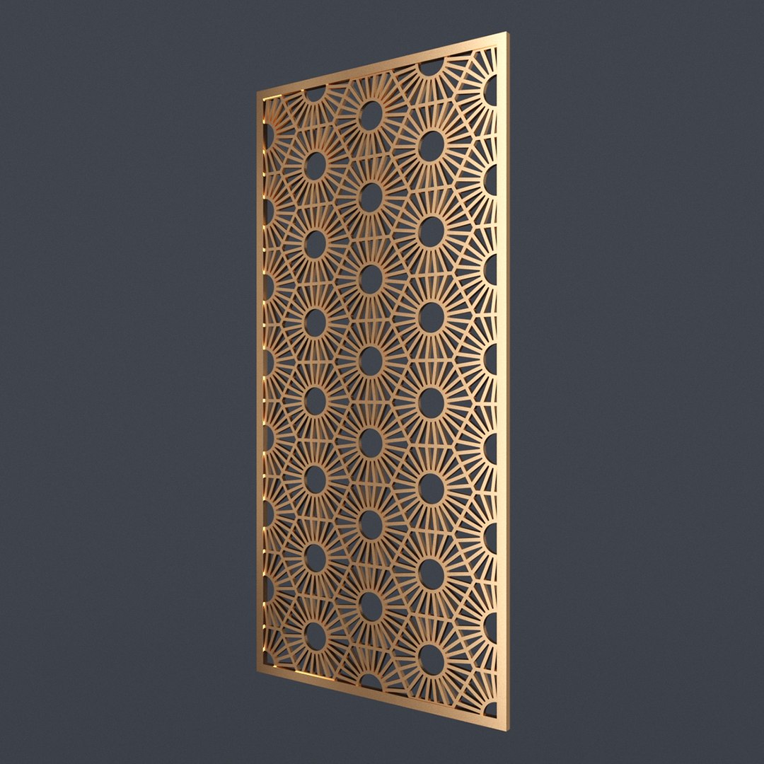 "CNC"Hexagon Flower Partition Jali