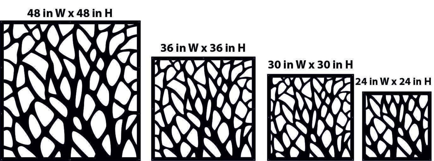 Decorative Aluminum Panel Wall Art Laser Cut Privacy Screen Indoor Outdoor Architectural Panel