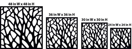 Decorative Aluminum Panel Wall Art Laser Cut Privacy Screen Indoor Outdoor Architectural Panel